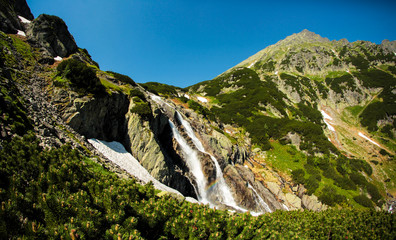 Fototapeta na wymiar Tatry wodospad