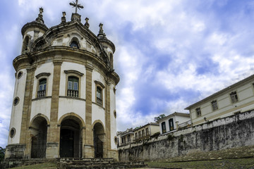 Fototapeta na wymiar Baroque Church - Historic Town of Ouro Preto (UNESCO World Herit