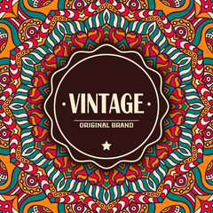 Elegant card with lace ornament and place for text 