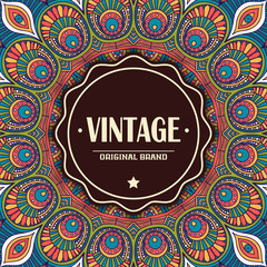 Elegant card with lace ornament and place for text 