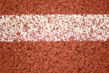 Close-up line on race track