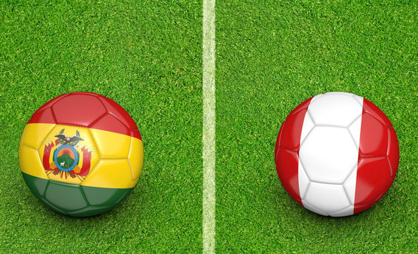 2015 soccer tournament, teams Bolivia vs Peru