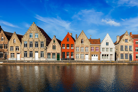 European town. Bruges, Belgium