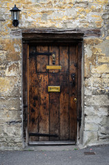 Old wooden door