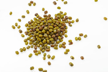 Green bean isolated on white background