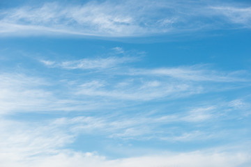 Blue sky background with white clouds 