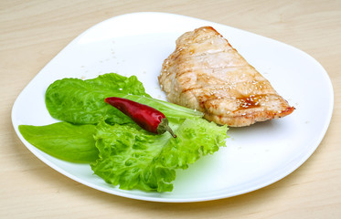 Grilled turkey steak