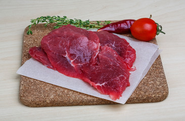 Raw beef
