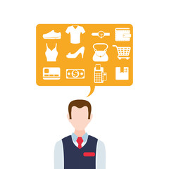Shopping icon design 