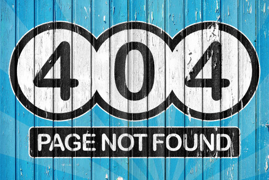 Page not found - 404 error