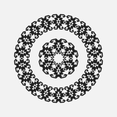 abstract drawing a circular pattern flower