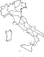 Fototapety  Mapa Włochy