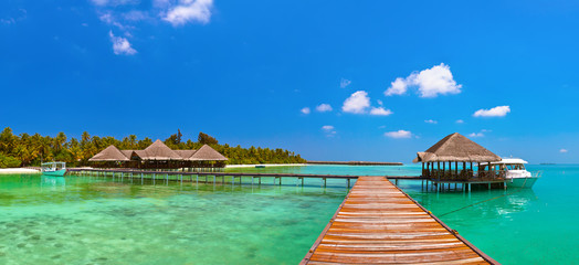 Tropical Maldives island