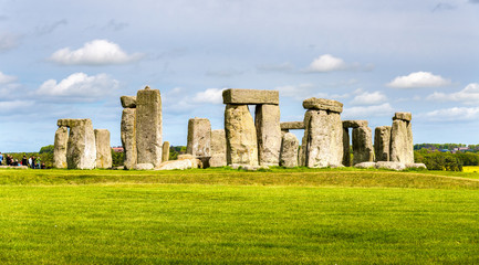 Stonehenge, a prehistoric monument in Wiltshire, England