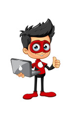 Super Boy In Red Character