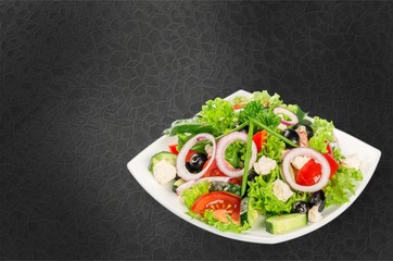 Salad, Greek Salad, Food.