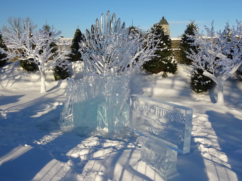 Sculpture sur glace Québec
