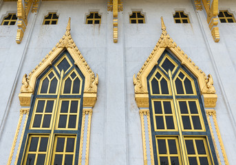 Thailand golden window in tample
