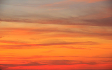 Stock Photo - Shot of the dark cloud on red sky