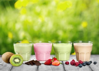 Smoothie, Juice, Fruit.