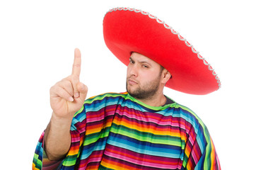 Funny mexican isolated on white