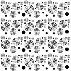 spiral black patter background in vector format
