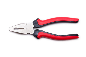 Pliers isolated on the white background