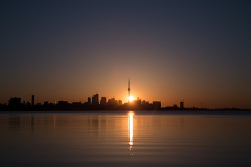 Naklejka premium Toronto at Sunrise
