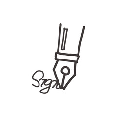 sign name doodle drawing