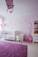 Cute room for baby girl