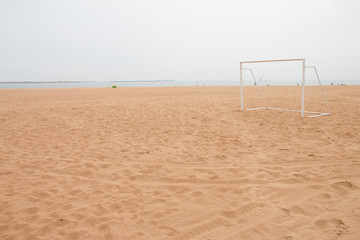 Goal on the beach