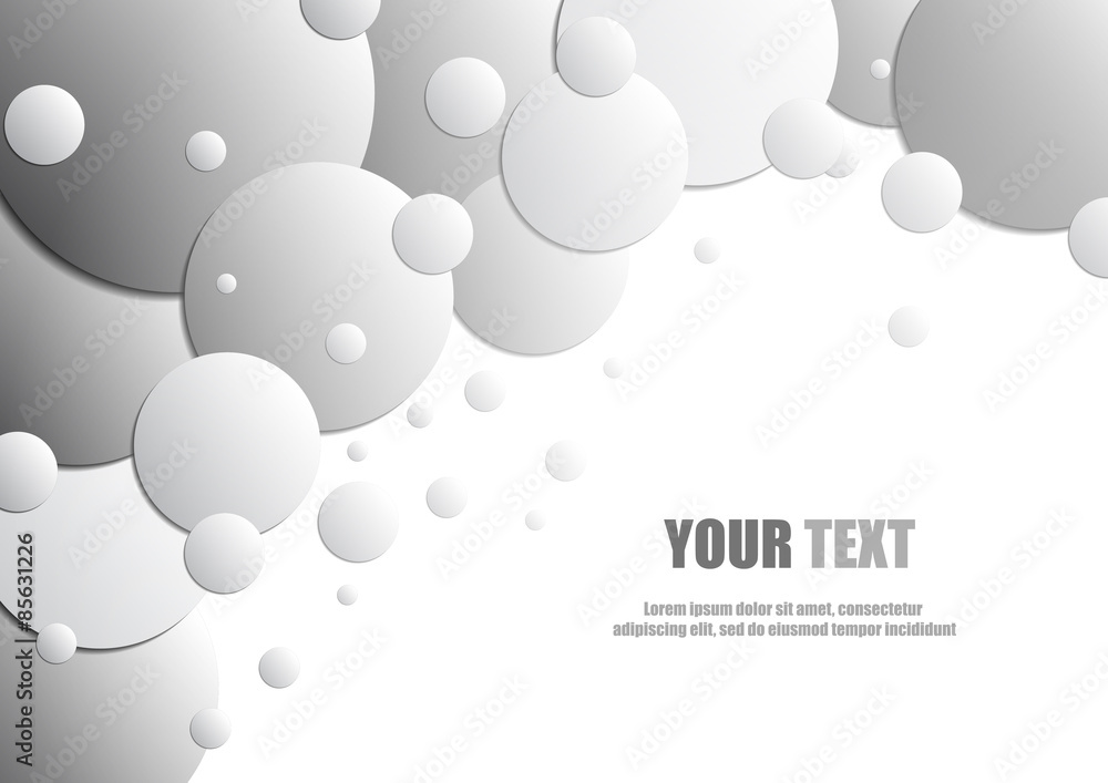 Poster vector : abstract circle style background and space for text
