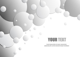 Vector : Abstract circle style background and space for text