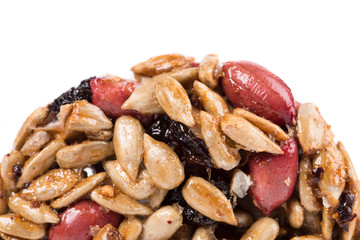 Candied roasted peanuts sunflower seeds. 