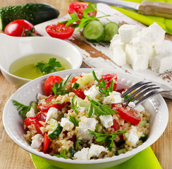 Gluten free  salad  with  feta .