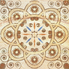 Fototapeta na wymiar Decorative brown sand stone tile background