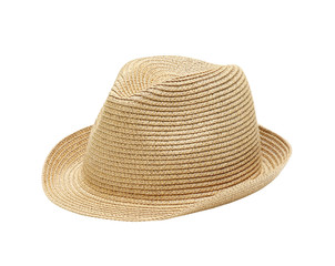 Straw Hat Isolated on White Background