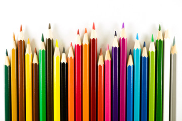 Color pencil on paper background