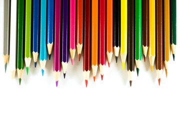 Color pencil on paper background