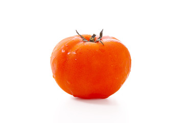 Very Fresh Tomato Isolated on White Background