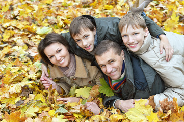 Portrait of happy family 