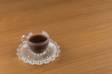 a cup of hot coffee