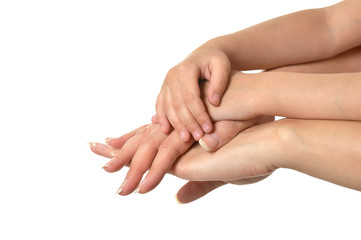 Fototapeta na wymiar Hand massage closeup