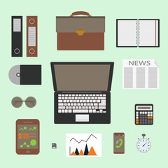 Modern design flat icon vector collection concept in stylish design