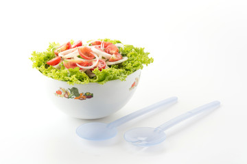 Fresh vegetables salad