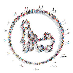 people in the shape of a man.