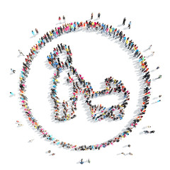 people in the shape of a man.