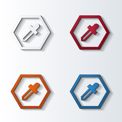 Obraz premium icon4colors_hexagon_frame_336