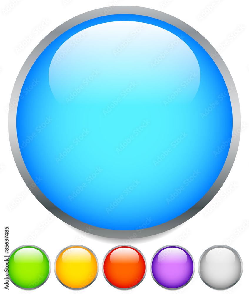 Aufkleber Circle graphics. Circles buttons, badges with blank space.