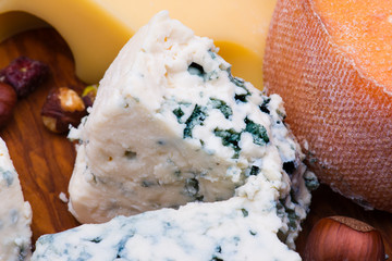 Cheeses with dried fruits and nuts